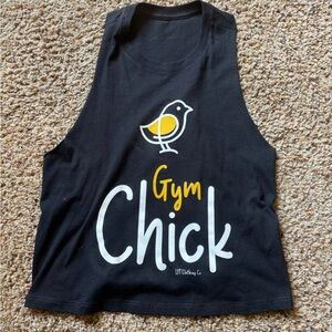 Cropped/Sleeveless Gym Tank Size Small